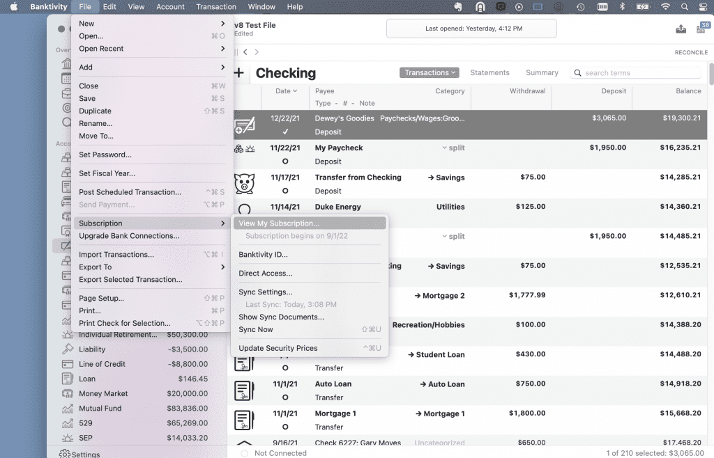 bankitivity for mac