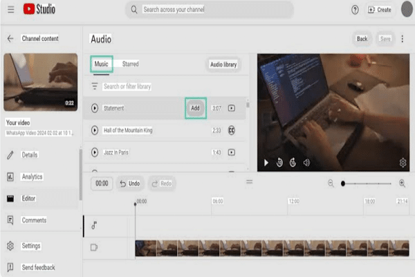 How To Add Background Music Video